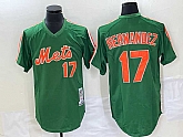 Men's New York Mets #17 Keith Hernandez Green Mesh Throwback Jersey,baseball caps,new era cap wholesale,wholesale hats